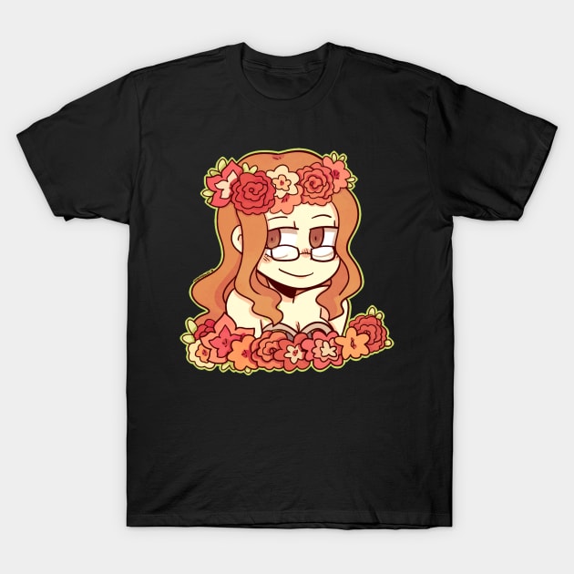 Evergreen Flower Crown sticker T-Shirt by Dragnoodles